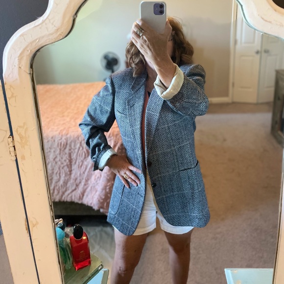 BEAUTIFUL PLAID FALL GRANDPA BLAZER! - Picture 2 of 8